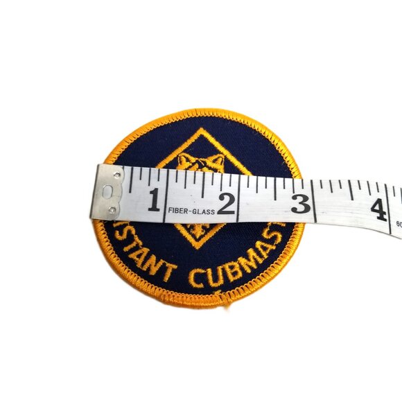 Cub Scouts Assistant Cubmaster Patch Navy Gold Wolf Embroidered Collectible - Picture 3 of 3